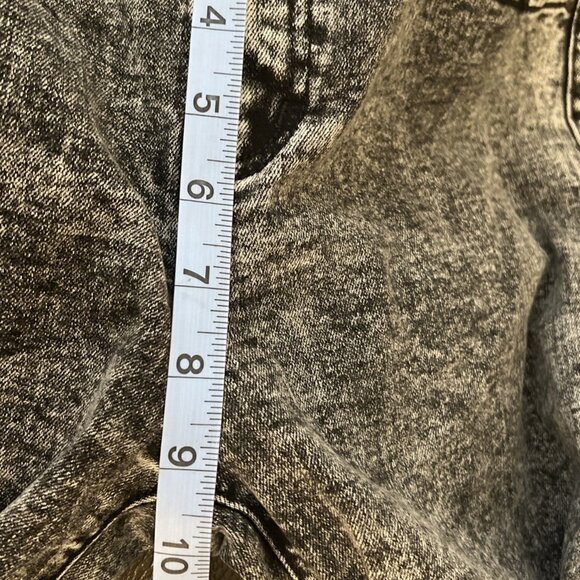 Wide Leg Fire & Rain Jeans Black Acid Wash Juniors Size 11 - Picture 7 of 12